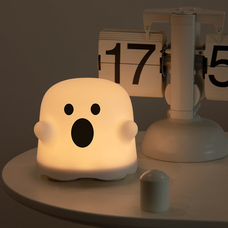 Lampe de chevet en silicone à capteur tactile LED pour décoration d'intérieur, idéal pour les chambres de filles, le salon, un cadeau d'anniversaire pour enfants ou comme décoration d'Halloween