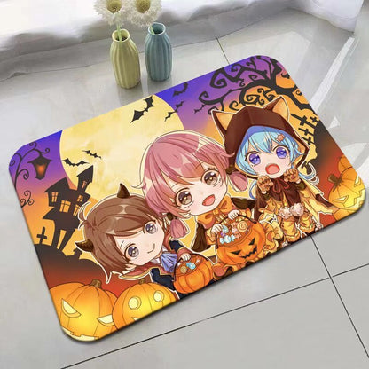 Halloween Bathroom Absorbent Non-slip Mat Entry Door Carpet