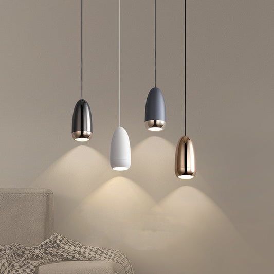 Lustre Net Celebrity petit modèle à LED créatif en forme de tête de balle, lampe de chevet suspendue en fil de fer