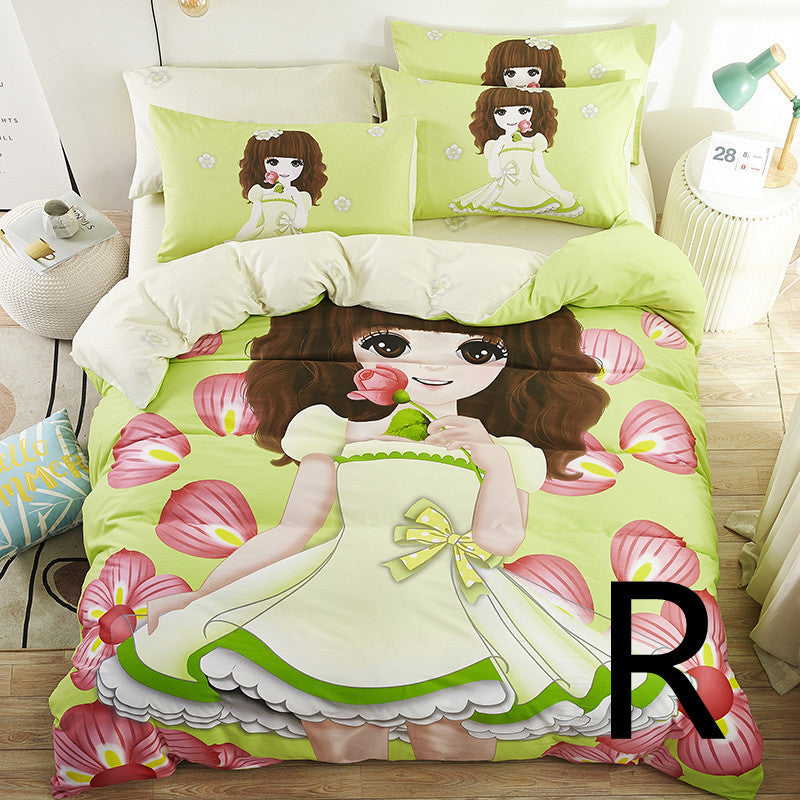 Home Textile Cute Cartoon Children Bed Sheet Bed Sheet Quilt Cover Bedding