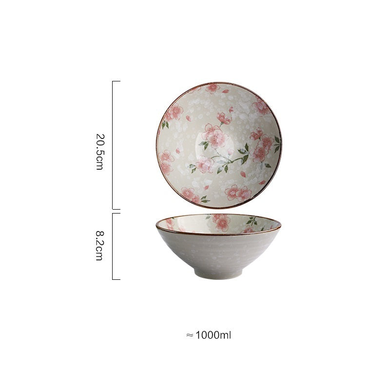 Domestic Soup Salad Ceramic Bowl And Plate