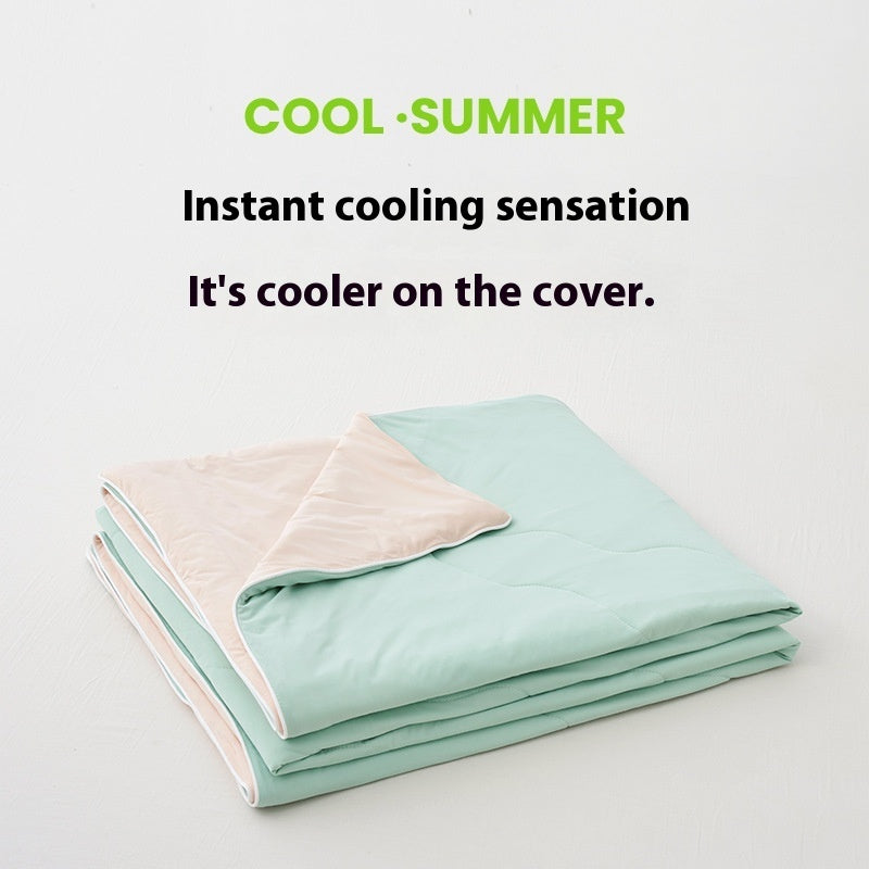 Solid Color AB Version Summer Cool Feeling Thin Duvet Washable