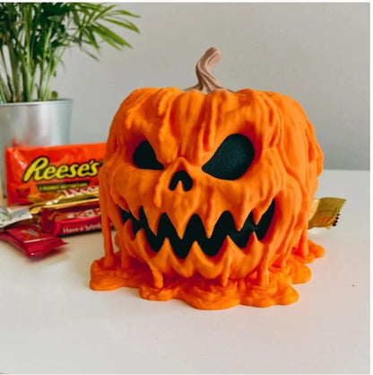 Bol de bonbons fondants à la citrouille d'Halloween