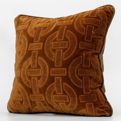 Housse de coussin simple et moderne à motif géométrique