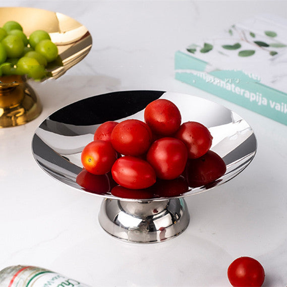 Nordic Stainless Steel Snack Candy Fruit Plate