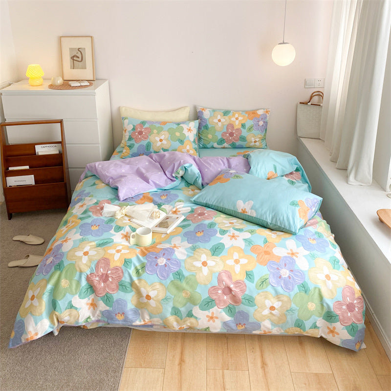 Four-piece Cotton Bed Sheet And Quilt Cover