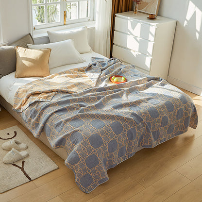 Terry Quilted Simple Quilt Double Thin