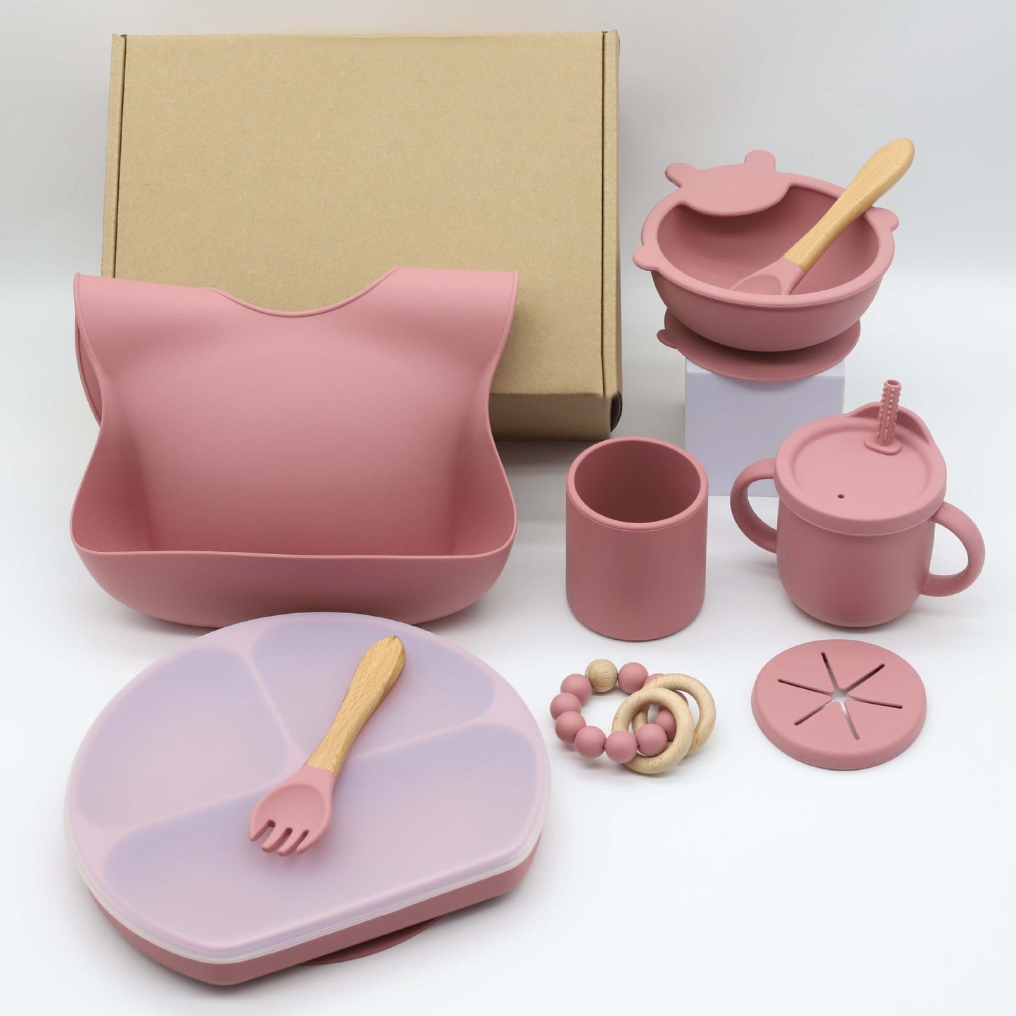 Ensemble de vaisselle en silicone pour complément alimentaire pour enfants