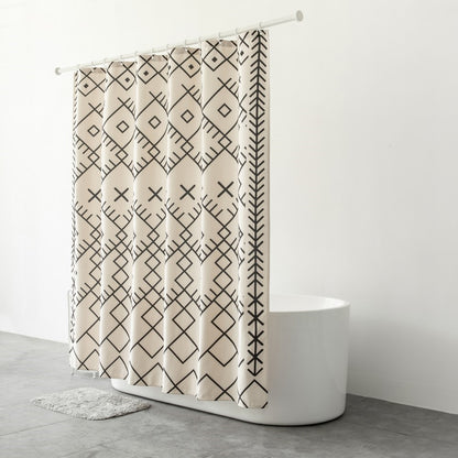 Water-proof  Cloth Installed Perforated Free Bathroom  Shower Curtain Partition