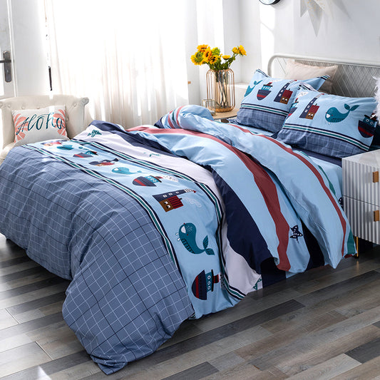 Corsair Four-piece Cotton Cartoon Bedding