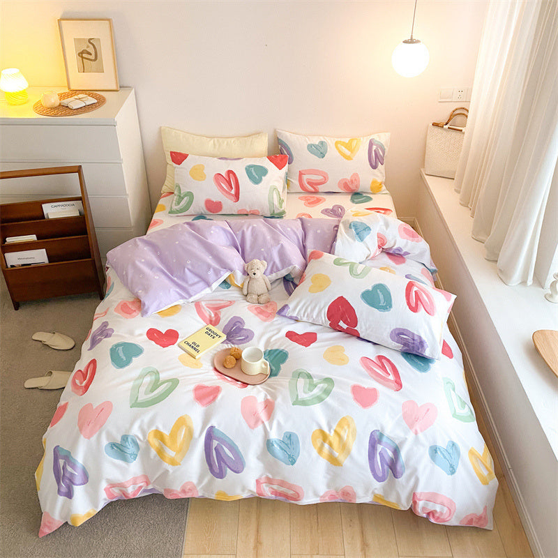 Four-piece Cotton Bed Sheet And Quilt Cover