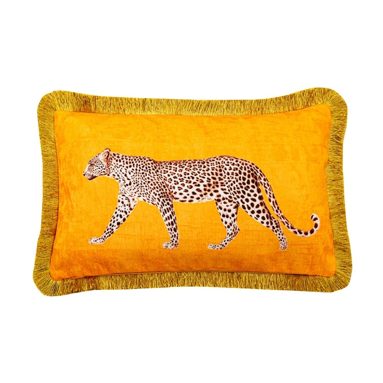 Fashion Leopard Sofa Waist Cushion Tide Brand Pillowcase