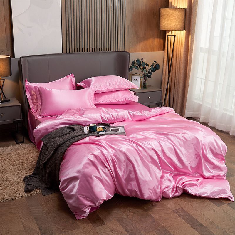 Washed Silk Bed Sheet Four-piece Bedding Set