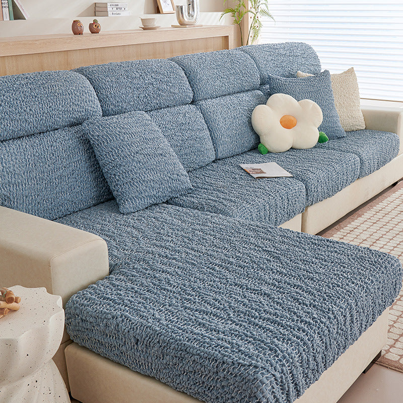 All-inclusive Seersucker Stretch Sofa Cover