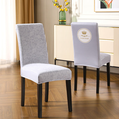 Housse de chaise élastique pour coussin de salle à manger, brodée et exquise