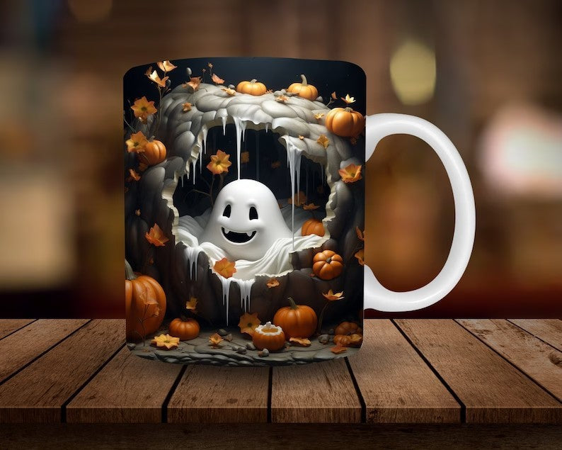 Halloween Pumpkin Ceramic Coffee Mug