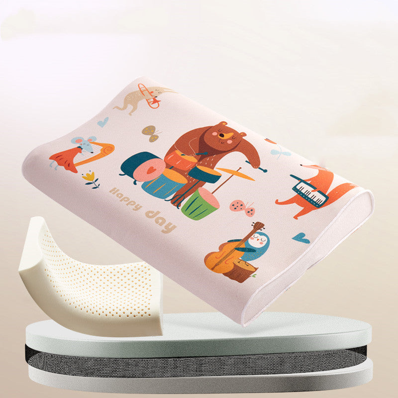 Almohada Atex para dormir para bebés de algodón natural para niños pequeños