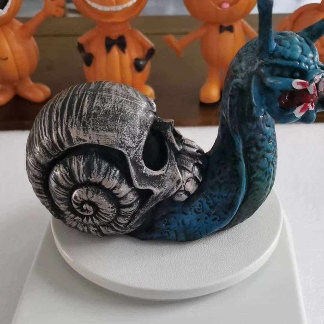 Halloween Snail Shape Statue Garden Decorations Ornaments