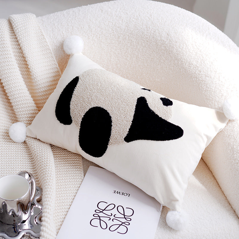 Cute Panda Children's Pillow Set With Nordic Minimalist Ins Style