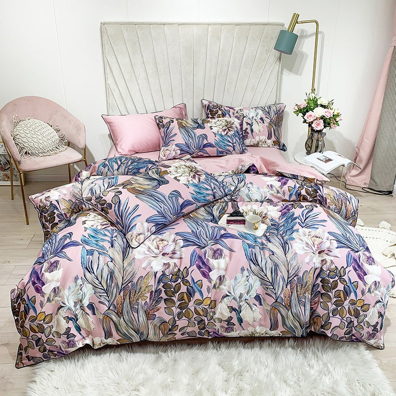 Cotton Digital Printing Bed Sheet Quilt Cover Set