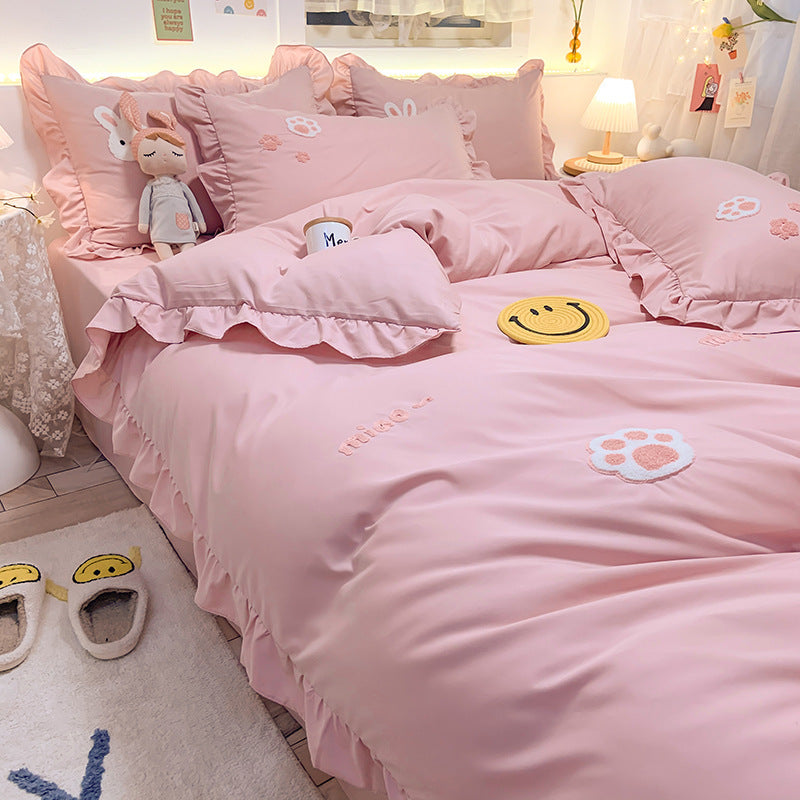 Four-piece Bedding Girl Heart Princess Style