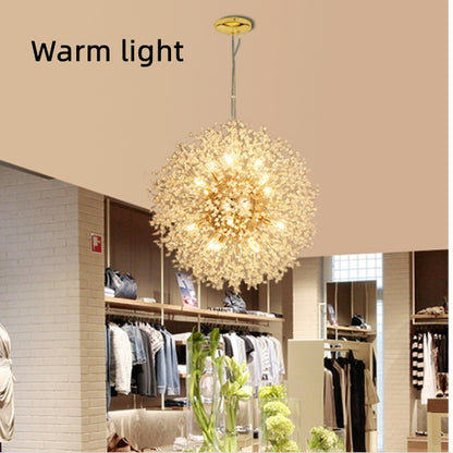 Dandelion Crystal Chandelier Restaurant Bedroom Clothing Shop Lighting