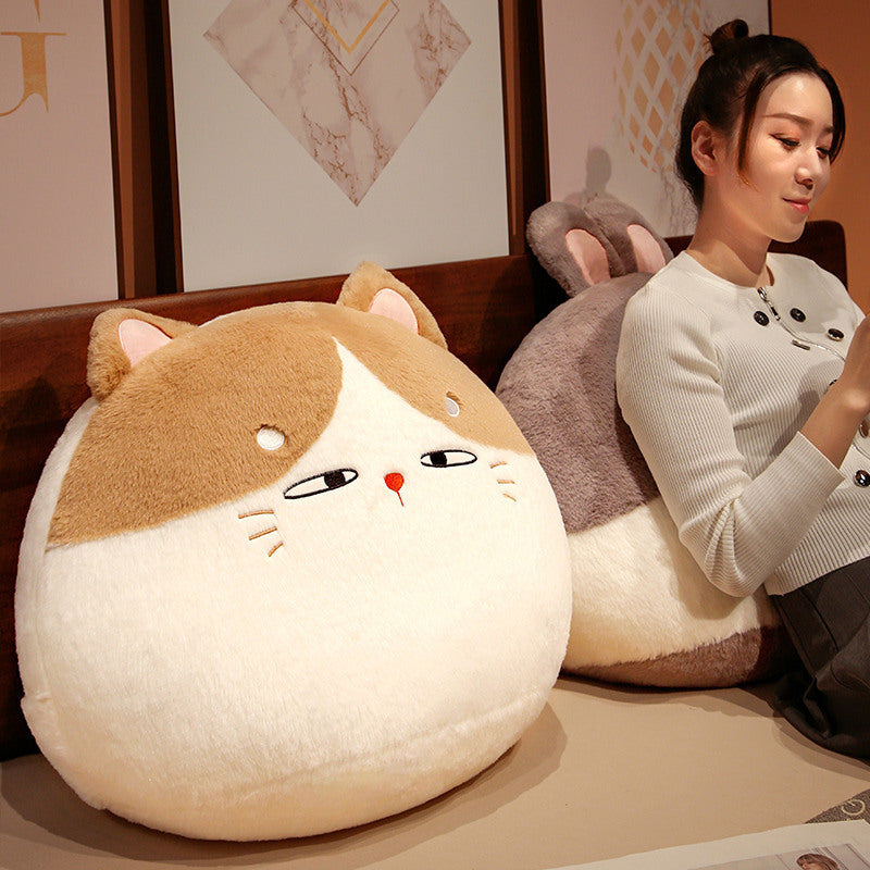 Fat Cat Plush Toy Cute Little Rabbit Bed Pillow Cushion Girl Sleeping Cuddle Sleeping Doll