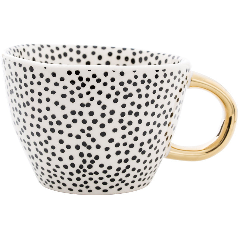 Tasse à thé créative légère de luxe simple de grande capacité pour café, ménage en céramique pour adulte, eau potable