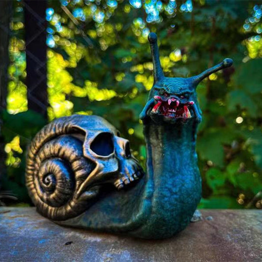 Halloween Snail Shape Statue Garden Decorations Ornaments