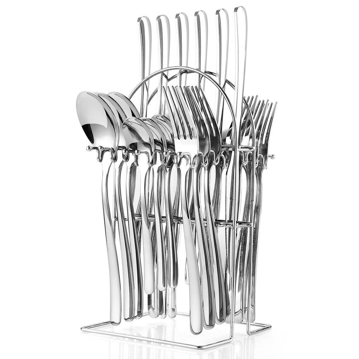 Stainless Steel Cutlery 24-piece Set Moonlight 666 West Cutlery Rack