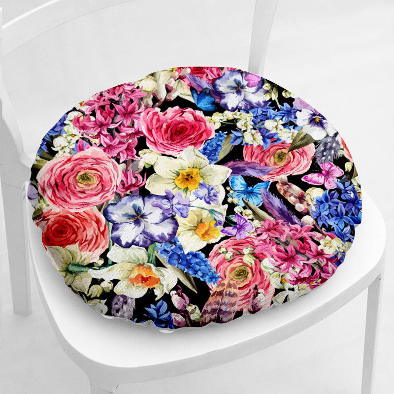 Flower Flower 213 Thick Flannel Chair Cushion