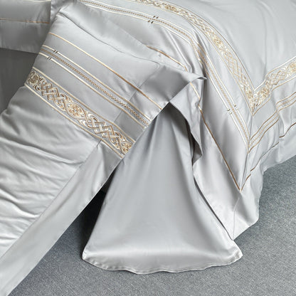 Cotton Four-piece Set Mattress Cover Embroidery