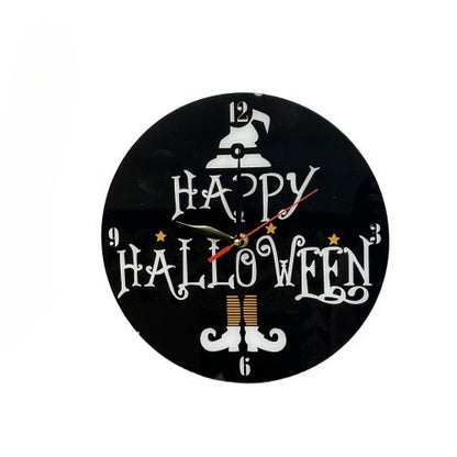 Reloj silencioso con temática de Halloween para sala de estar y hogar