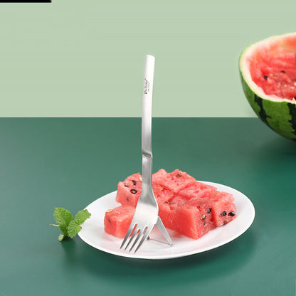 Fourchette multifonction en acier inoxydable pour couper le melon