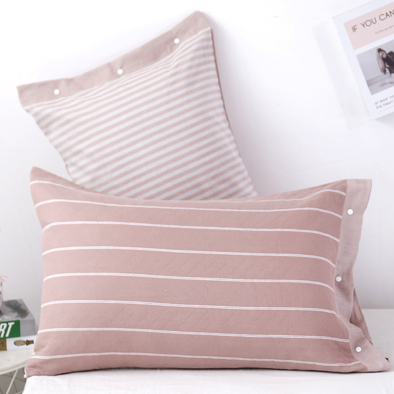 Three-layer Gauze Cotton Pillowcase European Style