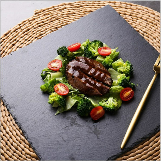 Irregular Restaurant Slate Steak Stone Western Food Plate