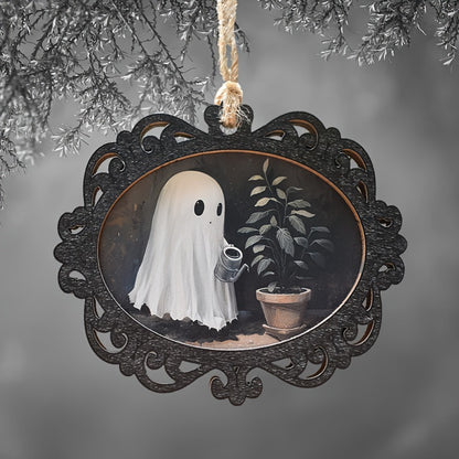 Creative Halloween Ghost Portrait Pendant