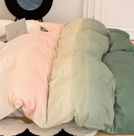 Simple Gradient Color Bed Four Sets Of Cotton Pure