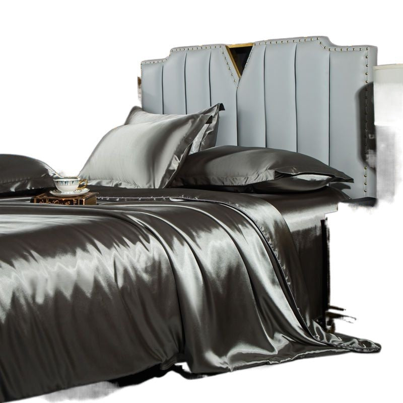 Washed Silk Bed Sheet Four-piece Bedding Set