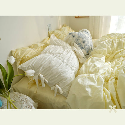 Princess Feng Shui Washed Cotton Four-piece Bedding