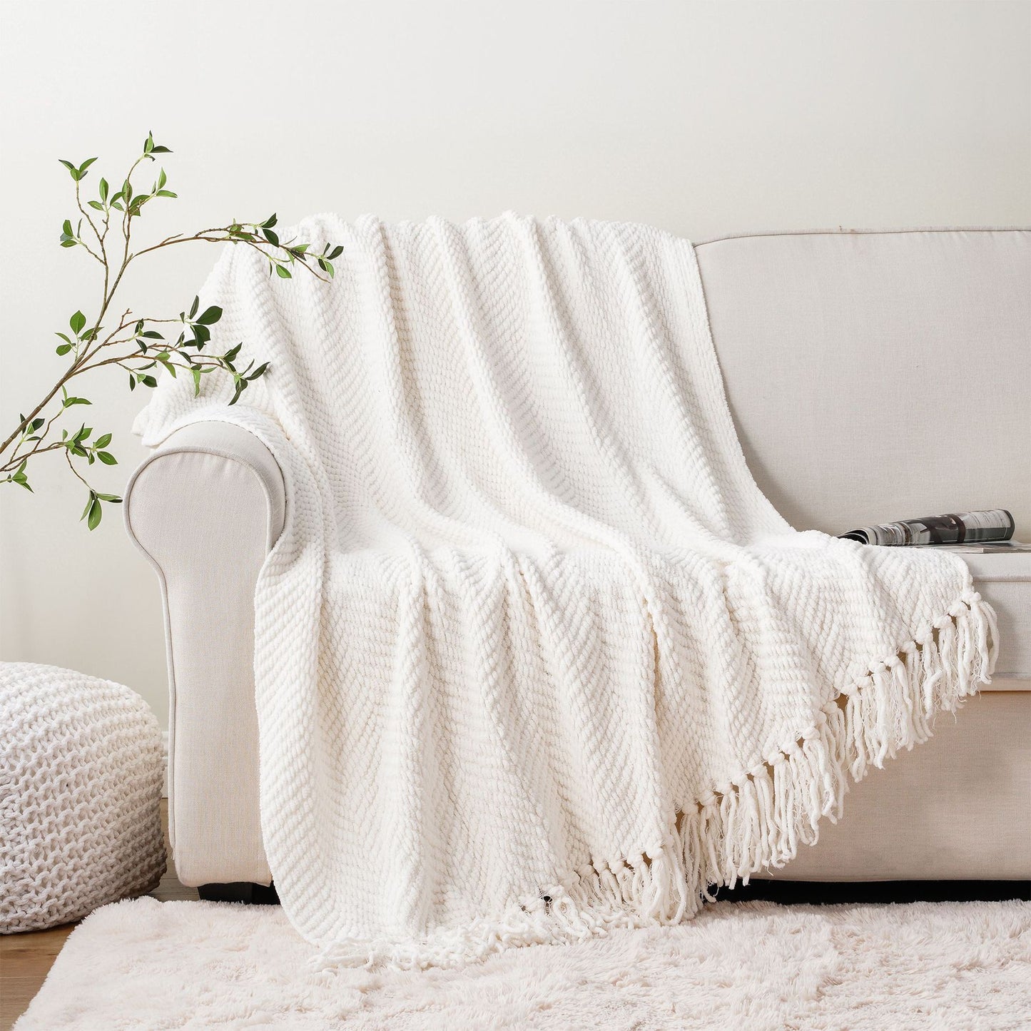 Sofa Cross-border Tassel Sofa Cover Tailstock Towel Knitted Blanket