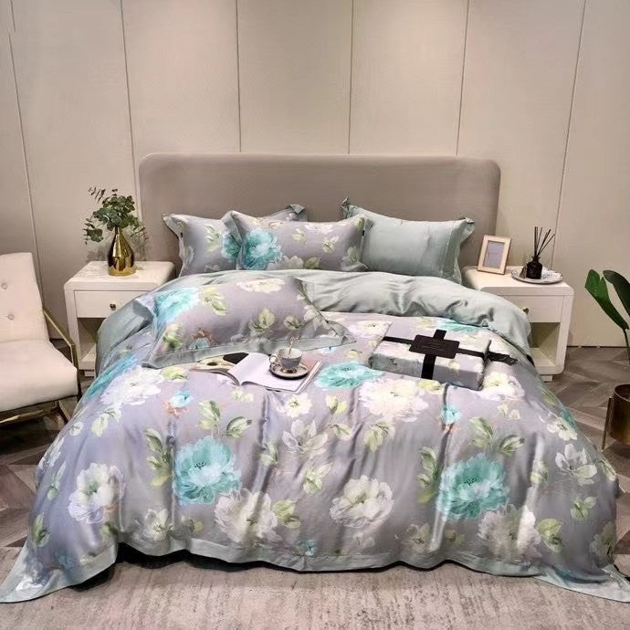 Lenzing Tencel Welt 1.5  1.8 2.0 Bed Four-piece Set Can Be Customized Bed Sheet