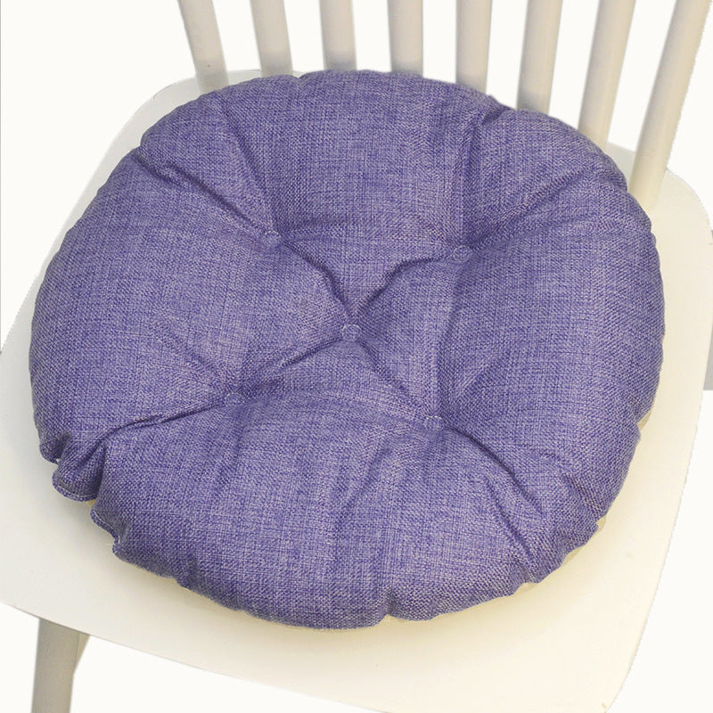 Coussin de chaise à cinq cercles en lin multicolore Coussin de chaise