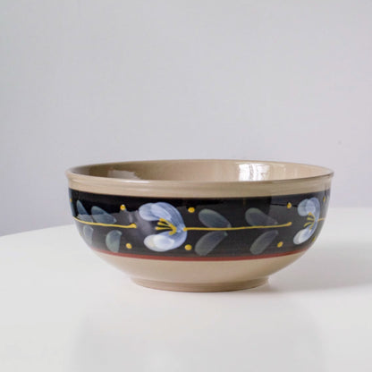 Hand Painted Underglaze Household Creative Flower Soup Bowl