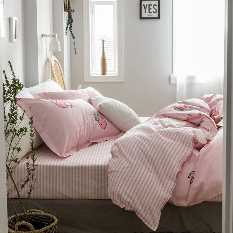 Four-piece Twill Korean Style Bedding