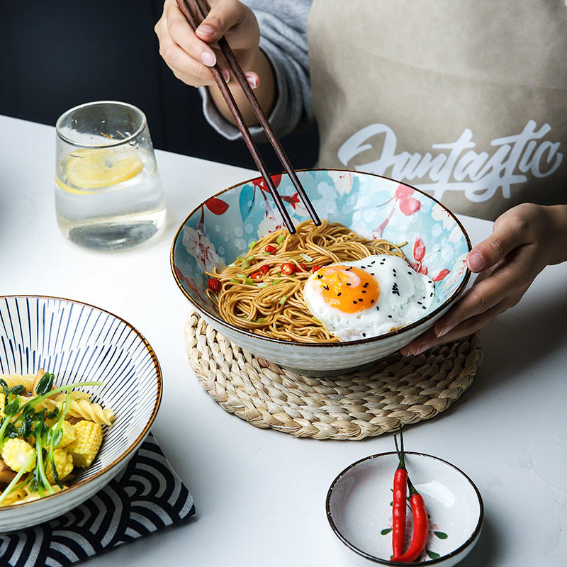 Domestic Soup Salad Ceramic Bowl And Plate