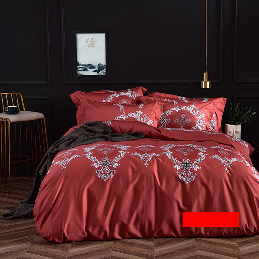 Luxury High-grade Four-piece Cotton Bed Linen