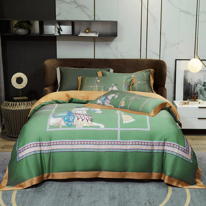 Tencel Four-piece Large Version Series Focus On High-end Bedding