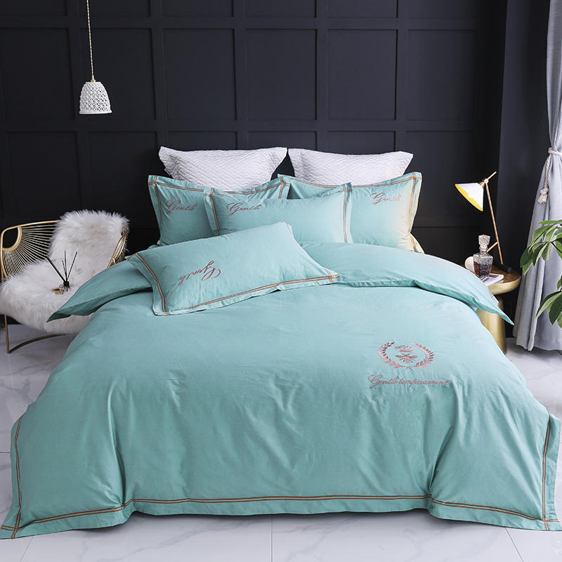 Four-piece Household Simple Cotton Bed Duvet Cover