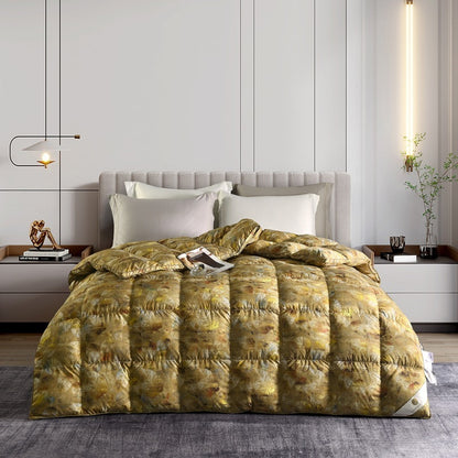 Nouvelle couette en duvet d'oie imprimée en trois dimensions pour hôtel